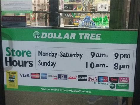 Sunday10am - 2pm. . Dollar store hours near me